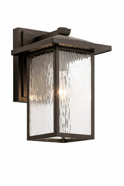 KICHLER Capanna 16 in 1 Light Olde Bronze Outdoor Hardwired Wall Lantern Sconce with No Bulbs Included 1 Pack