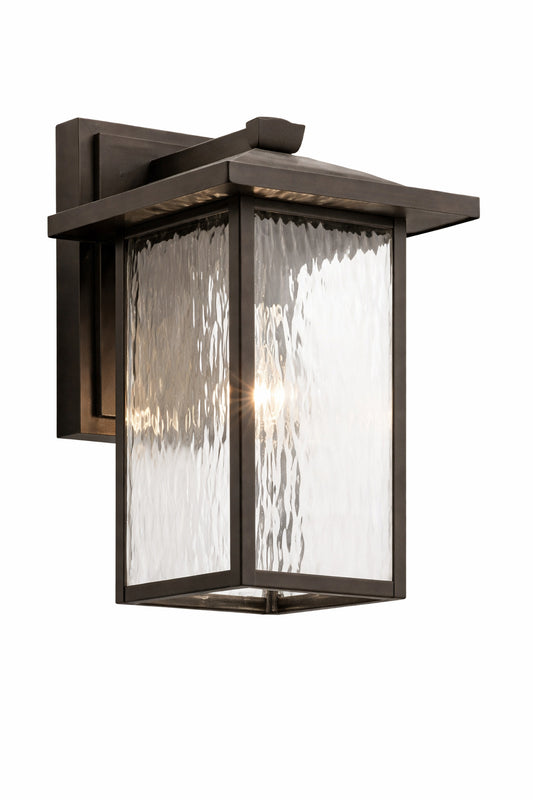 KICHLER Capanna 16 in 1 Light Olde Bronze Outdoor Hardwired Wall Lantern Sconce with No Bulbs Included 1 Pack