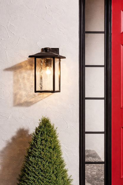 KICHLER Capanna 16 in 1 Light Olde Bronze Outdoor Hardwired Wall Lantern Sconce with No Bulbs Included 1 Pack