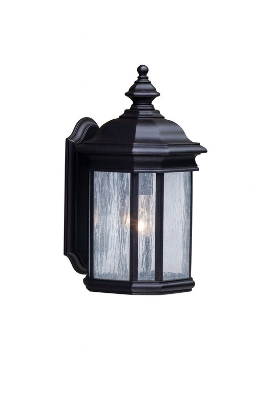 KICHLER Kirkwood 17 in. 1-Light Black Outdoor Hardwired Wall Lantern Sconce with No Bulbs Included (1-Pack)