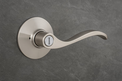 Naples Satin Nickel Bed and Bath Door Handle Contractor Pack 32LYEX201BD6