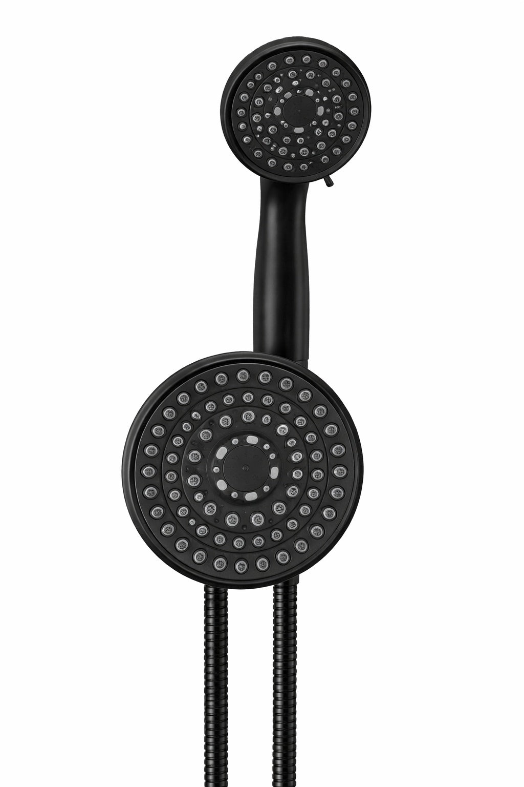 Glacier Bay 6 Spray 5 in Dual Wall Mount Fixed and Handheld Shower Head 1 8 GPM in Matte Black