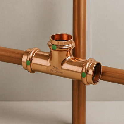 ProPress 1 2 in Press Copper Tee 5 Pack 77465/313153669