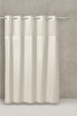Simply Solid 74 in. W x 71 in. L Polyester Shower Curtain in Solid White RBH105MY601FG