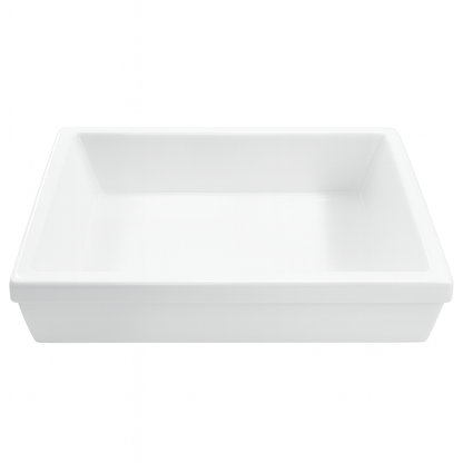 SINKOLOGY Grace 34 in. Quick-Fit Farmhouse Apron Front Undermount Single Bowl Crisp White Fireclay Kitchen Sink