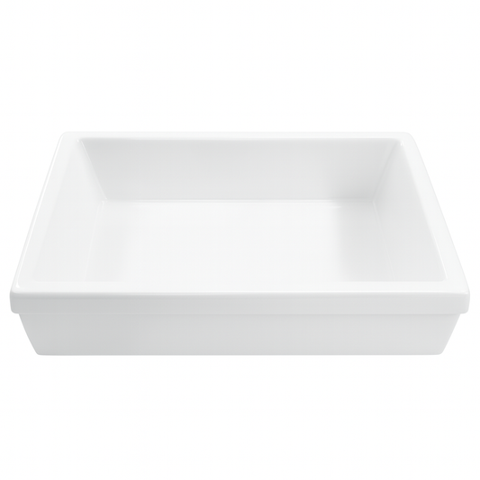 SINKOLOGY Grace 34 in. Quick-Fit Farmhouse Apron Front Undermount Single Bowl Crisp White Fireclay Kitchen Sink