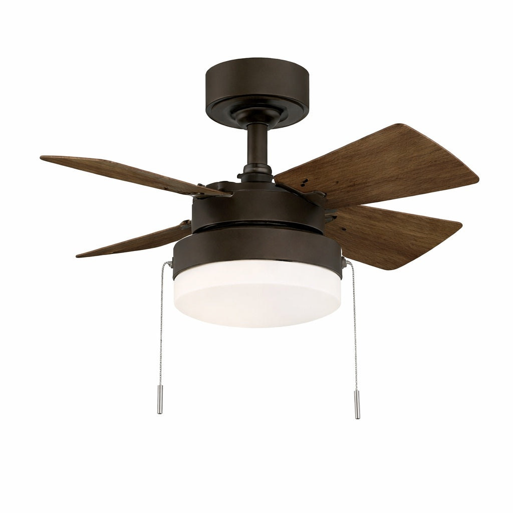 Hampton Bay Metarie Ii 24 In Indoor Oil Rubbed Bronze Ceiling Fan With Light