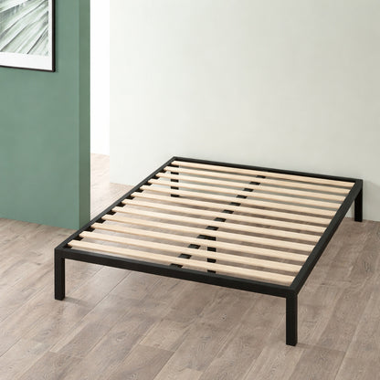 Zinus Lorrick Black Metal King Platform Bed Frame