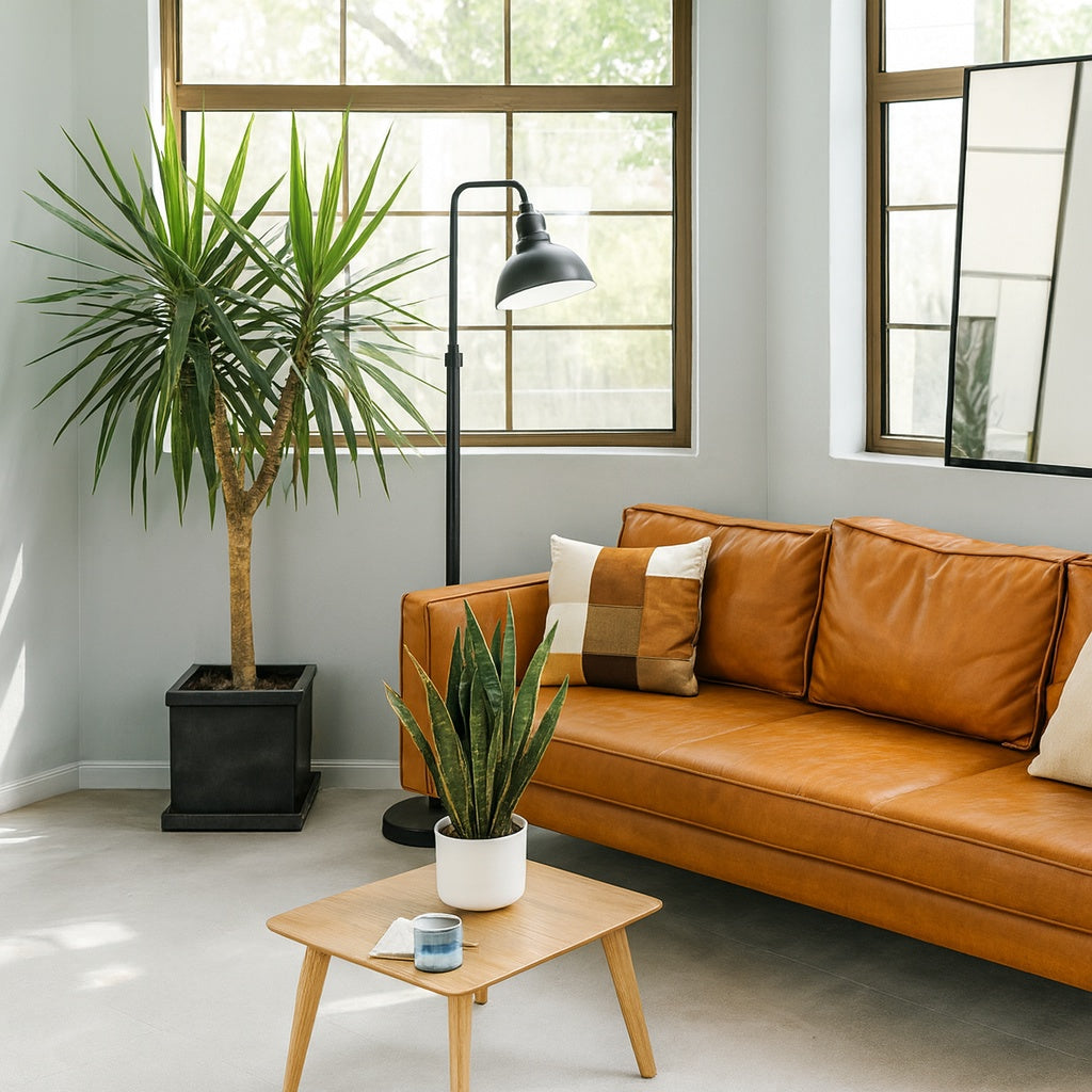 Merra 65 in. Adjustable Aged Bronze Industrial Floor Lamp with Metal Shade