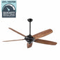 Home Decorators Collection Altura 68 in Matte Black Ceiling Fan with Downrod Remote Control and Reversible DC Motor Light Kit Compatible