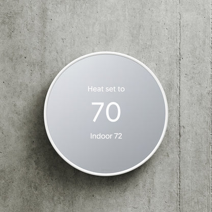 Google Nest Thermostat Smart Programmable Wi Fi Thermostat Snow GA01334 US