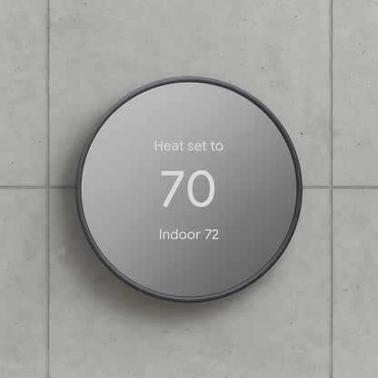 Nest Thermostat - Smart Programmable Wi-Fi Thermostat - Charcoal