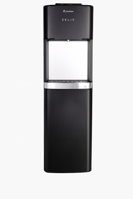 Glacier Bay Matte Black and Stainless Steel Bottom Load Water Dispenser