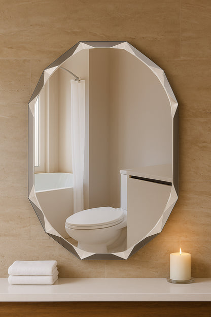 ELLO&ALLO 20 in. W x 28 in. L Single Beveled Edge Bath Wall Vanity Mirror