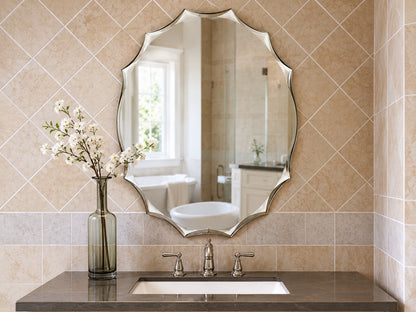 ELLO ALLO 24 in W x 36 in L Single Beveled Edge Bath Wall Vanity Mirror EVM Z 24