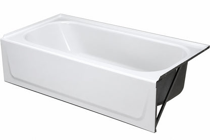 Bootz Industries Aloha 60 in x 30 in Alcove Soaking Bathtub with Right Drain in White