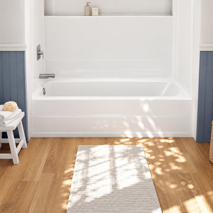 Bootz Industries Aloha 60 in x 30 in Alcove Soaking Bathtub with Left Drain in White 011 3365 00