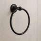 Capilano Towel Ring in Matte Black K R26684 BL