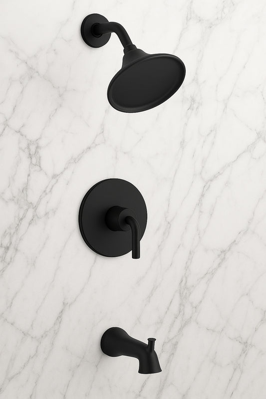 Capilano Single-Handle 3-Spray Tub and Shower Faucet in Matte Black (Valve Included)