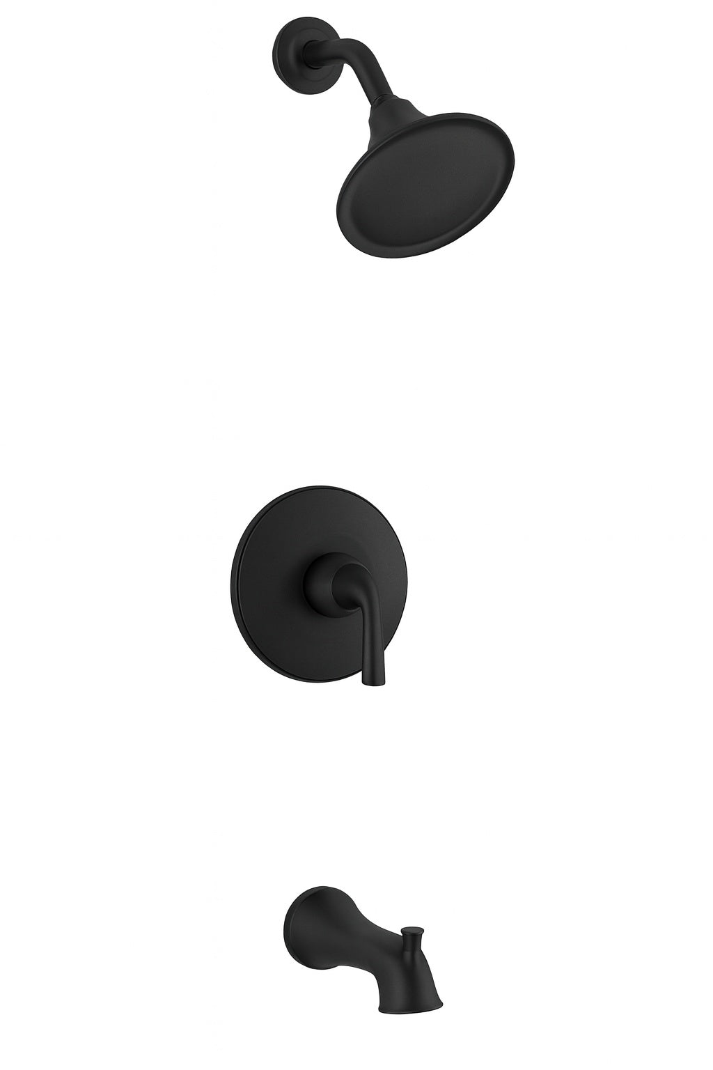 Capilano Single-Handle 3-Spray Tub and Shower Faucet in Matte Black (Valve Included)