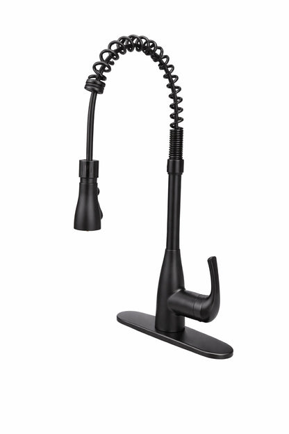 FLOW Motion Activated Single Handle Pull Down Spring Neck Sprayer Kitchen Faucet in Oil Rubbed Bronze