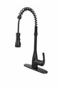 FLOW Motion Activated Single Handle Pull Down Spring Neck Sprayer Kitchen Faucet in Oil Rubbed Bronze