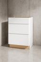 Courtland 30 in. W x 24 in. D x 34.5 in. H Assembled Shaker Drawer Base Kitchen Cabinet in Polar White