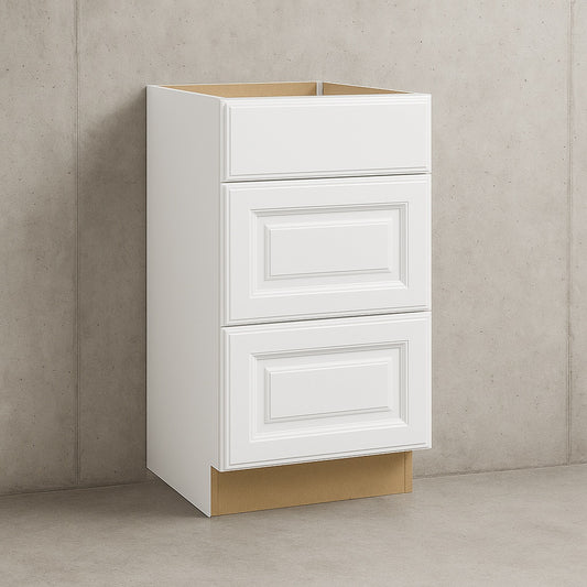 Courtland 24 in. W x 21 in. D x 34.5 in. H Assembled Shaker Sink Base Bath Cabinet in Polar White