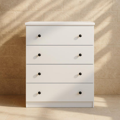Furinno Lucca 15 75 in White Simple Design 4 Drawer Dresser 19155WH/315000078 810006773620 Furinno
