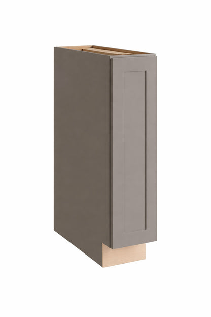Hampton Bay Courtland 9 in W x 24 in D x 34 5 in H Assembled Shaker Base Kitchen Cabinet in Sterling Gray