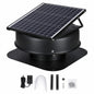 VEVOR 22 in Solar Attic Fan 40 W 1230 CFM Large Air Flow Solar Roof Vent Fan Weatherproof Wall Fan with 110V Smart Adapter WDPQSWDKZQY404HTNV1