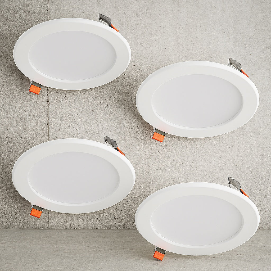 HLBSL6 6 in Adjustable CCT Canless IC Rated Dimmable Indoor Integrated LED Recessed Light Kit 4 Pack