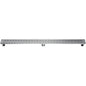 ALFI BRAND 47 in. Linear Shower Drain with Groove Holes in Brushed Stainless Steel