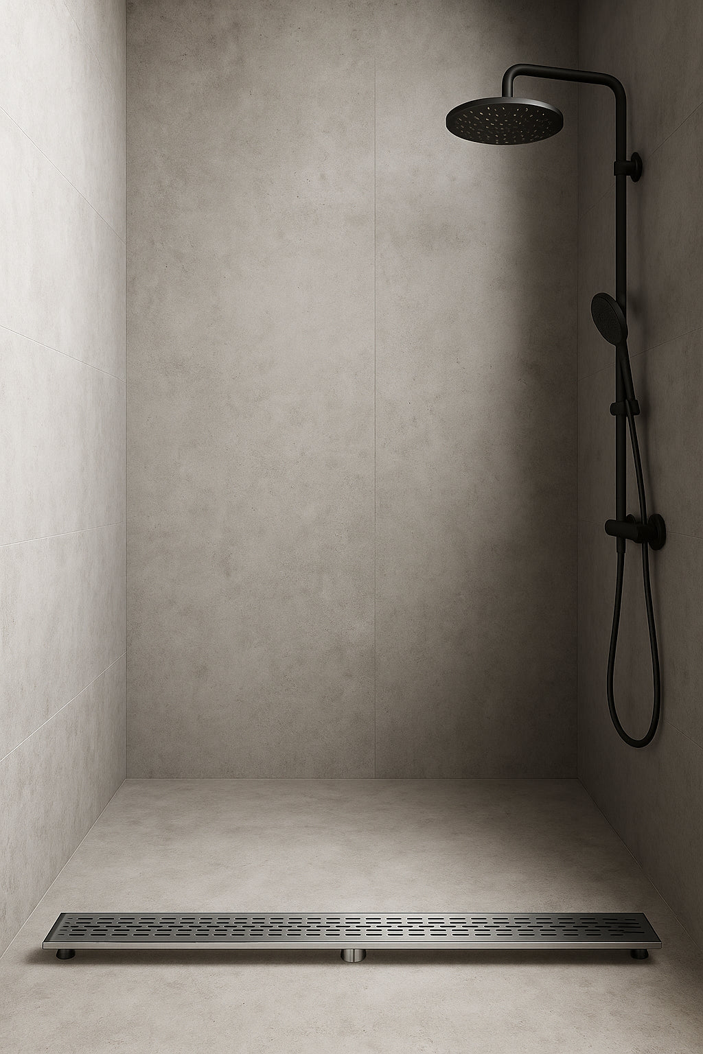ALFI BRAND 47 in. Linear Shower Drain with Groove Holes in Brushed Stainless Steel