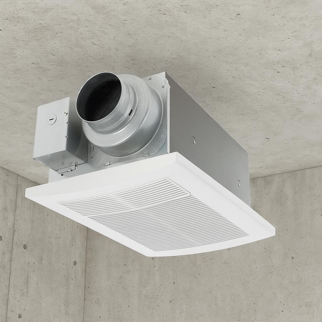 WhisperWarm DC 50-80-110 CFM Ceiling Bathroom Exhaust Fan with Heater