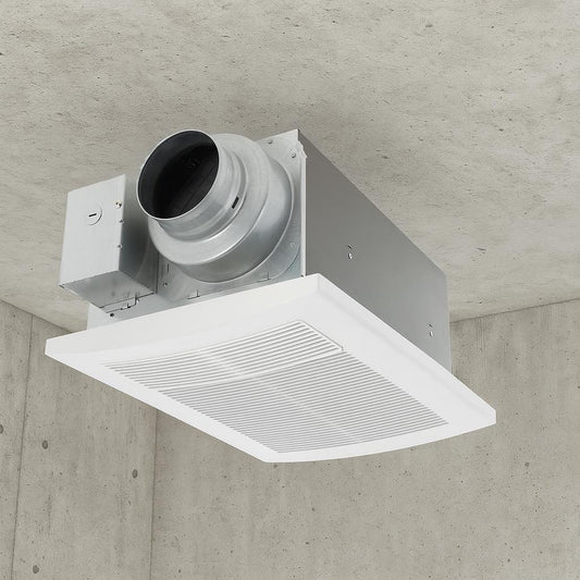 WhisperWarm DC 50-80-110 CFM Ceiling Bathroom Exhaust Fan with Heater