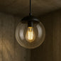 Progress Lighting Atwell 1 Light Matte Black Clear Glass Globe Modern Small Pendant Hanging Light P500309 031/315375905 785247247332 Progress Lighting