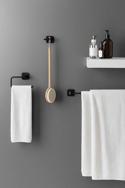 Bellance 24 in. Wall Mount Towel Bar in Matte Black BTB BLL2B