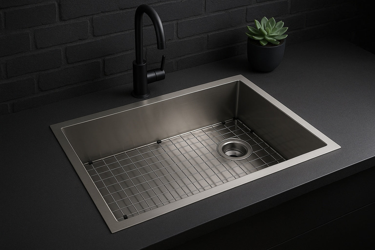 Professional Zero Radius 30 in. Drop-In Single Bowl 16 Gauge Stainless Steel Kitchen Sink with Accessories