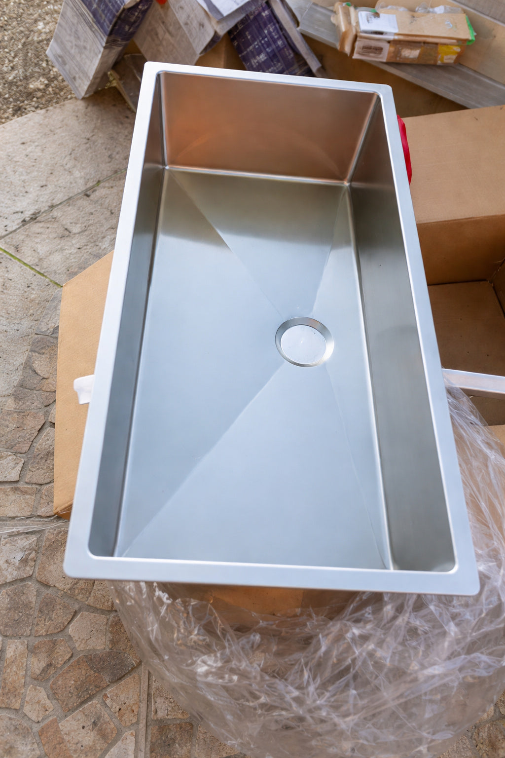 SINK DEPOT 37 5 in Stainless Steel 16 Gauge Single Bowl Undermount Kitchen Sink