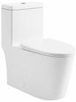 Swiss Madison 1 piece 1 1 GPF Ivy 10 in Rough In Dual Flush Elongated Toilet in White Seat Included