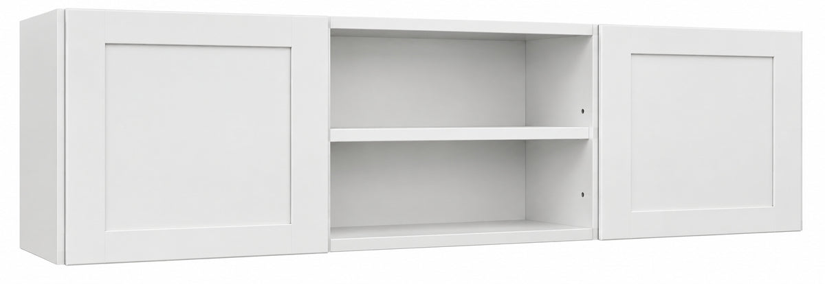 MILL S PRIDE Richmond Verona White Plywood Shaker Ready to Assemble Wall Kitchen Laundry Cabinet Sft Cls 60 in W x 12 in D x 23 in H W6023 RVW