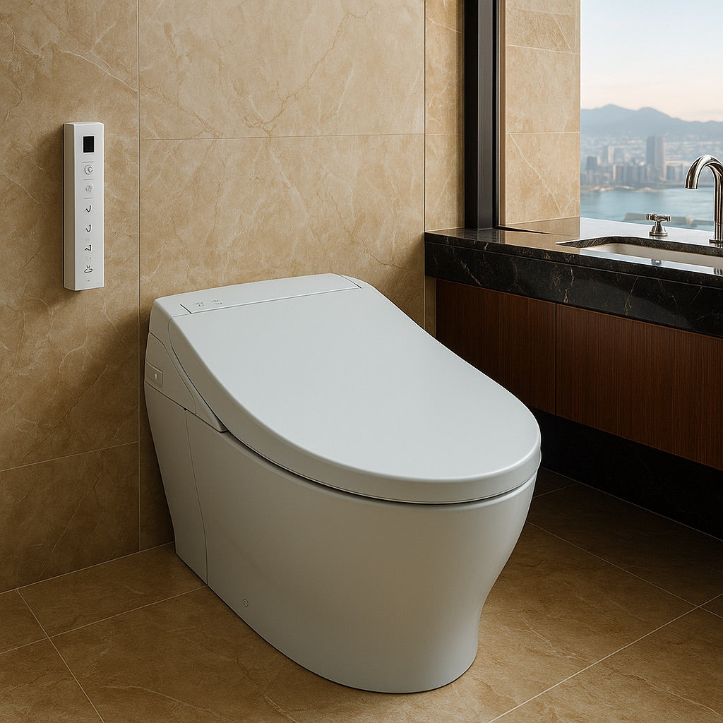 K300 Washlet Electric Heated Bidet Toilet Seat for Elongated Toilet in Cotton White 739268391765 TOTO