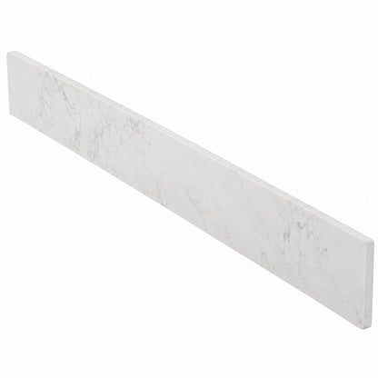 Home Decorators Collection 37 in W Cultured Marble Vanity Backsplash in Silver Ash