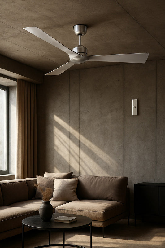 Merra 48 in Brushed Nickel 5 Blade Ceiling Fan with Remote Control CFN 1030 NI BNHD 1/316048250
