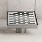 5.25 in. Linear Shower Drain in Brushed Stainless Steel