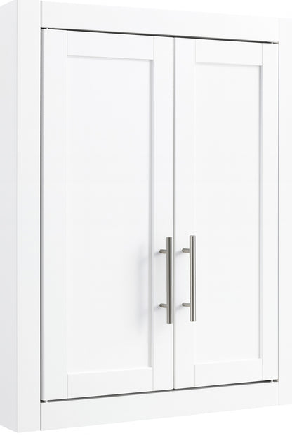 CROSLEY FURNITURE Savannah 22 in. x 26 in. x 8 in. Surface-Mount Medicine Cabinet in White