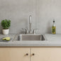 Parkway 15 in. Drop-in Single Bowl 20-Gauge Stainless Steel Sink w/ Faucet