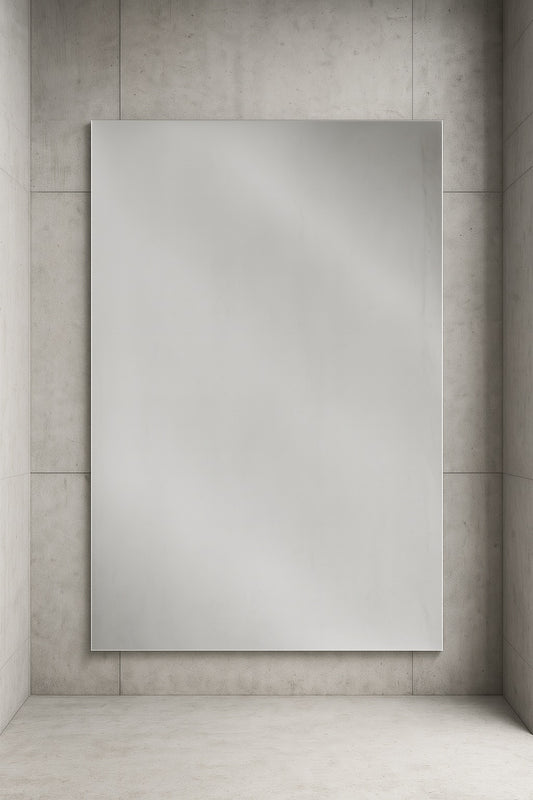 36 in. W x 48 in. H Rectangular Frameless Beveled Edge Wall Bathroom Vanity Mirror in Silver 81179