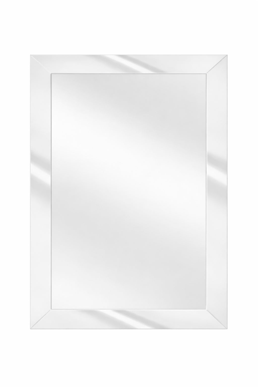 Home Decorators Collection 24 in W x 36 in H Rectangular Plastic Framed Wall Bathroom Vanity Mirror in Silver Screws Not Included
